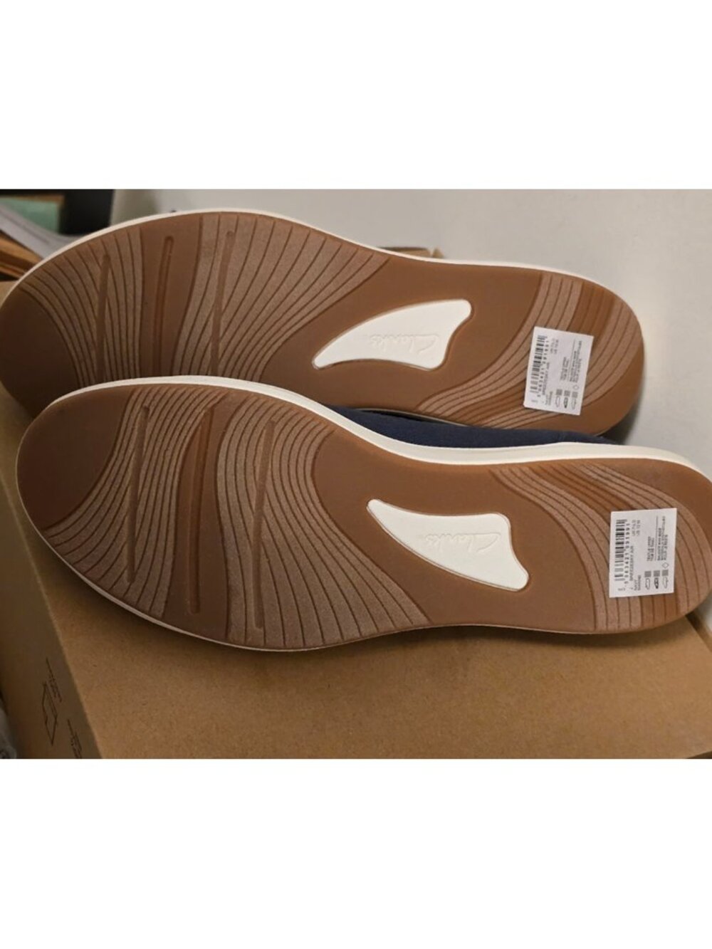 Clarks Cloudsteppers Breeze Sky Air Navy Slip-On Shoes Sz 10 NEW Cushionsoft - Picture 7 of 15